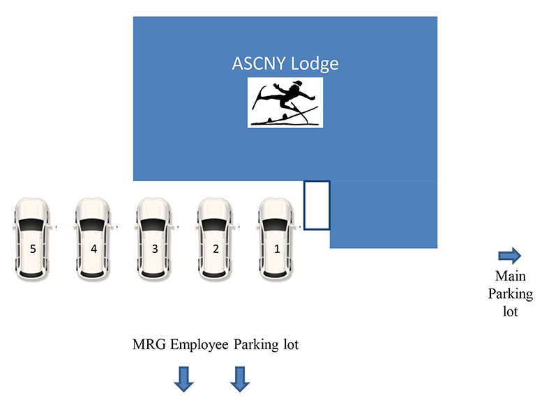Parking at the lodge